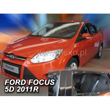 Дефлекторы боковых окон Team Heko для Ford Focus III 4/5D (2011-2018) бренд – Team HEKO главное фото